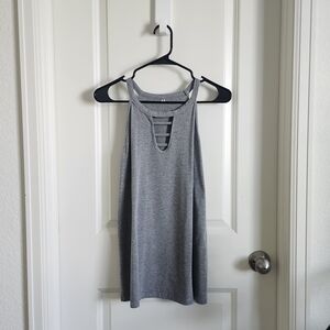 Gray Sleeveless Tank Top